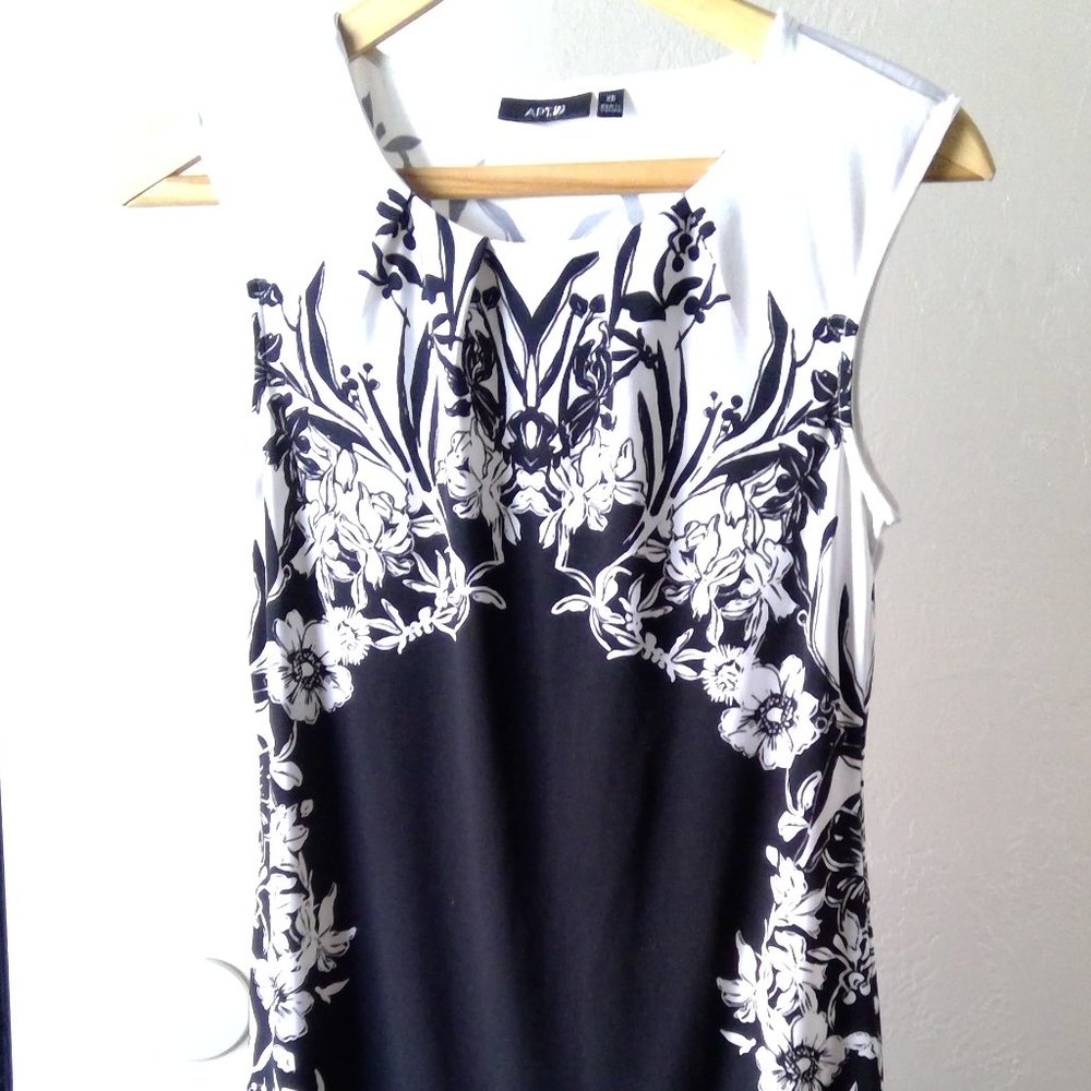Apt 9 White and Black Dress
